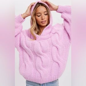 Chunky Knit Hooded Sweater